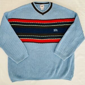 BDG Carter Recycled Pullover Sweater In Blue Size Small